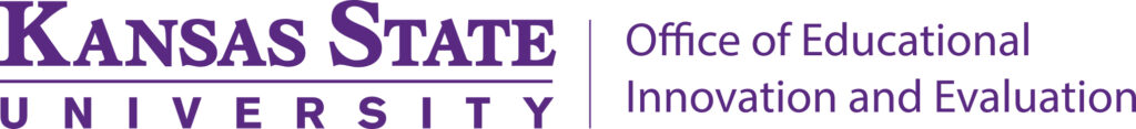 K-State Office of Educational Innovation and Evaluation Logo
